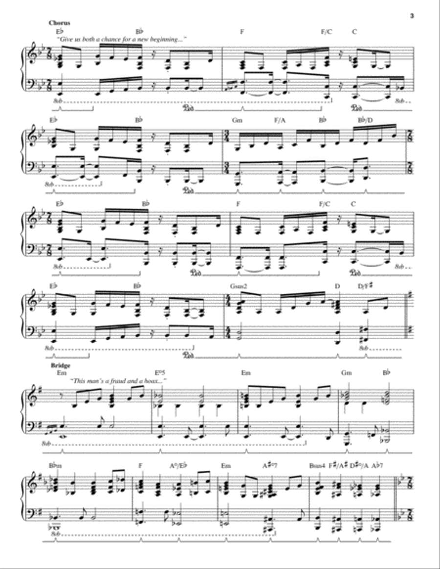 A New Beginning A New Beginning Piano scores gallery preview page 3