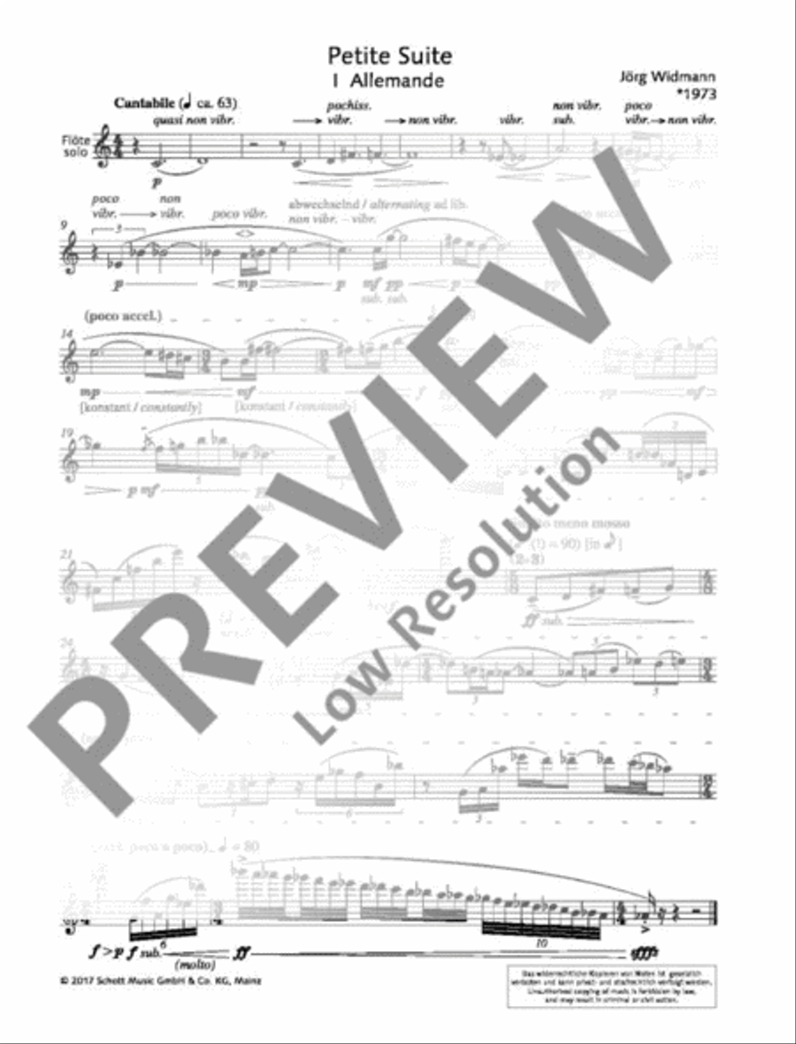 Petite Suite Flute scores gallery preview page 4