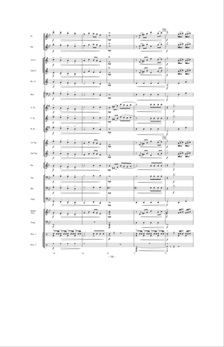 Danza Del Fuego Danza Del Fuego Concert Band scores gallery preview page 15