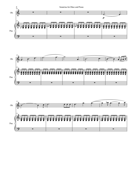 Sonatina for Oboe and Piano image number null