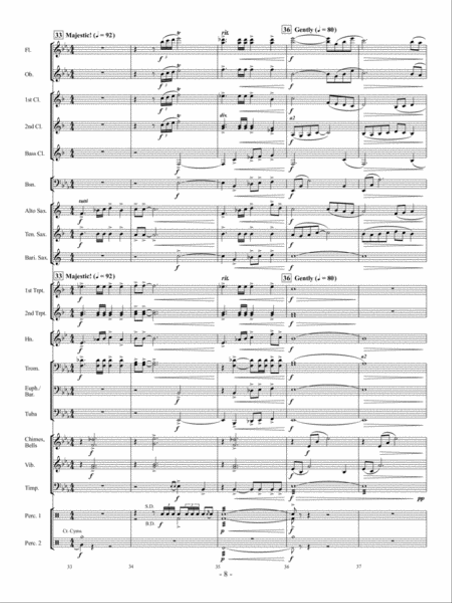 Away In A Manger Concert Band scores gallery preview page 7