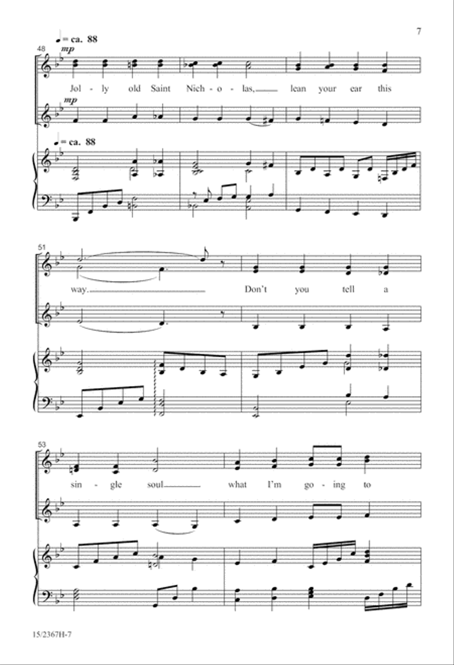 A Family Christmas Spectacular SSA scores gallery preview page 7