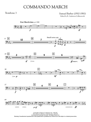 Commando March - Trombone 3