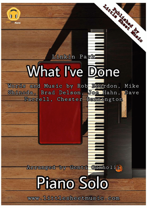 Book cover for What I've Done