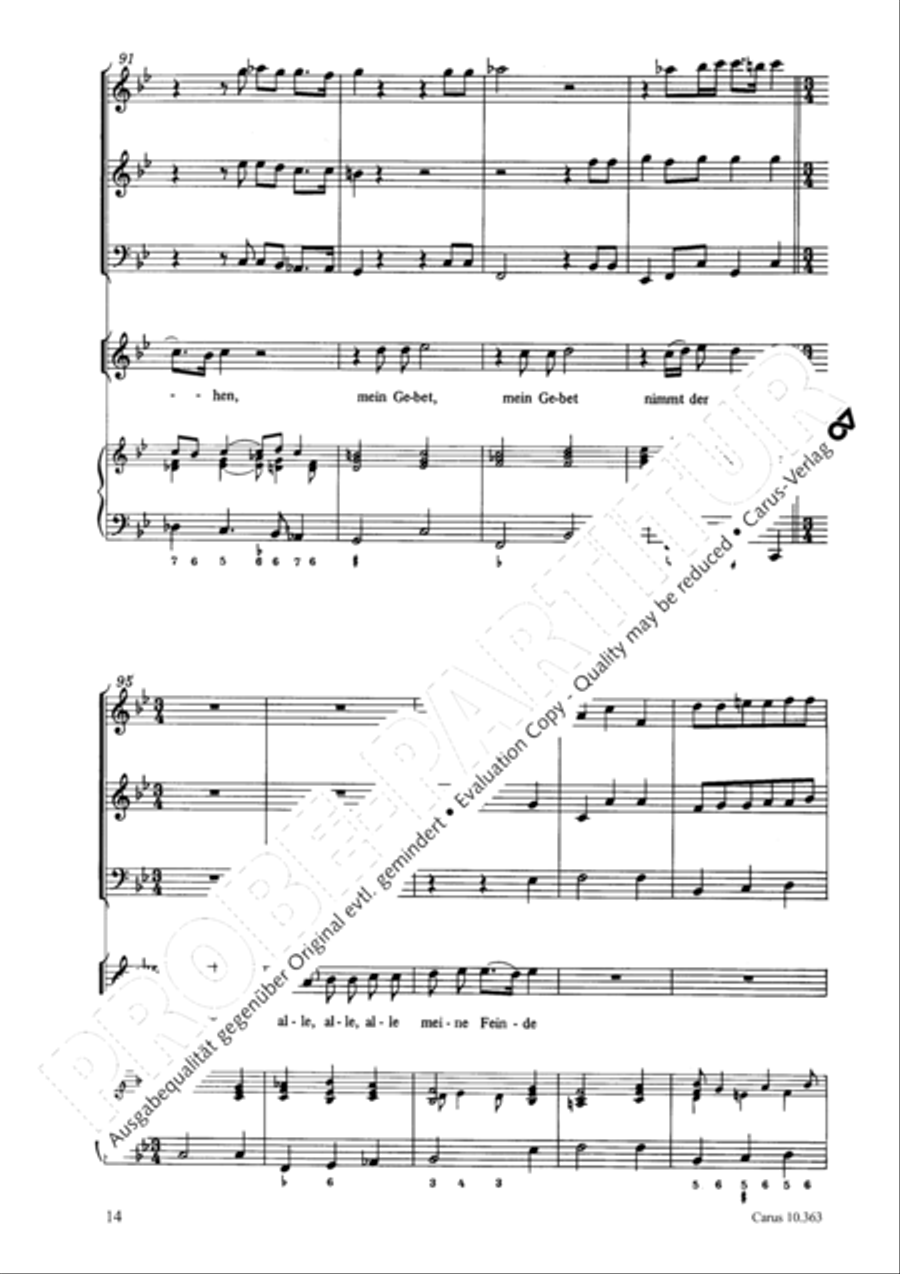 O Lord, punish me not (Ach Herr, strafe mich nicht) Soprano Voice scores gallery preview page 15
