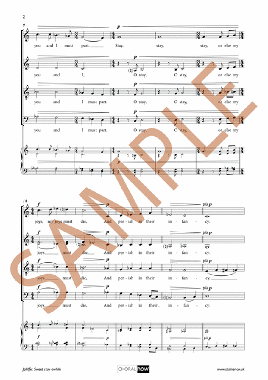 Sweet stay awhile 4-Part scores gallery preview page 3