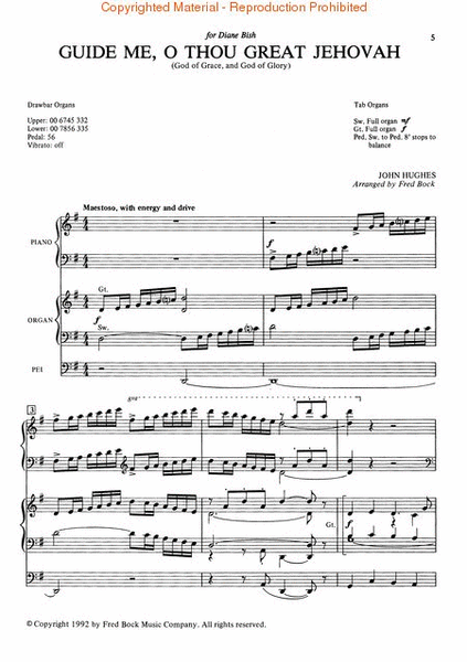 Bock To Bock #5 Organ/Piano Duets