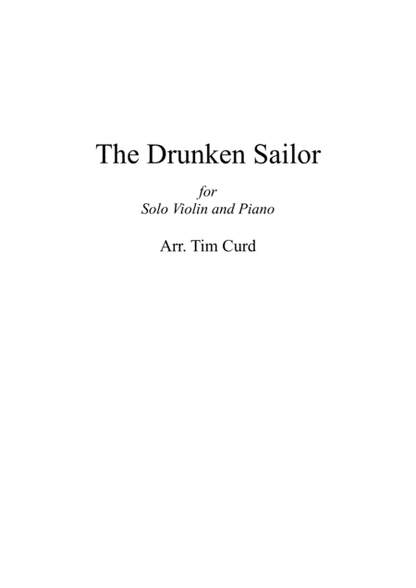 The Drunken Sailor. For Solo Violin and Piano image number null