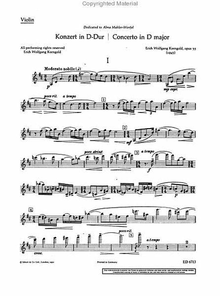 Violin Concerto In D Major Op. 35