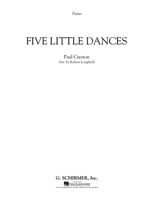 Book cover for Five Little Dances (arr. Paul Longfield) - Piano