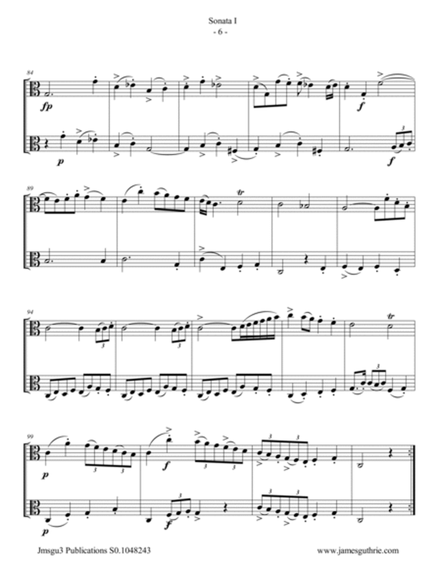Sammartini: Sonata Op.1 No.1 for Viola Duo image number null