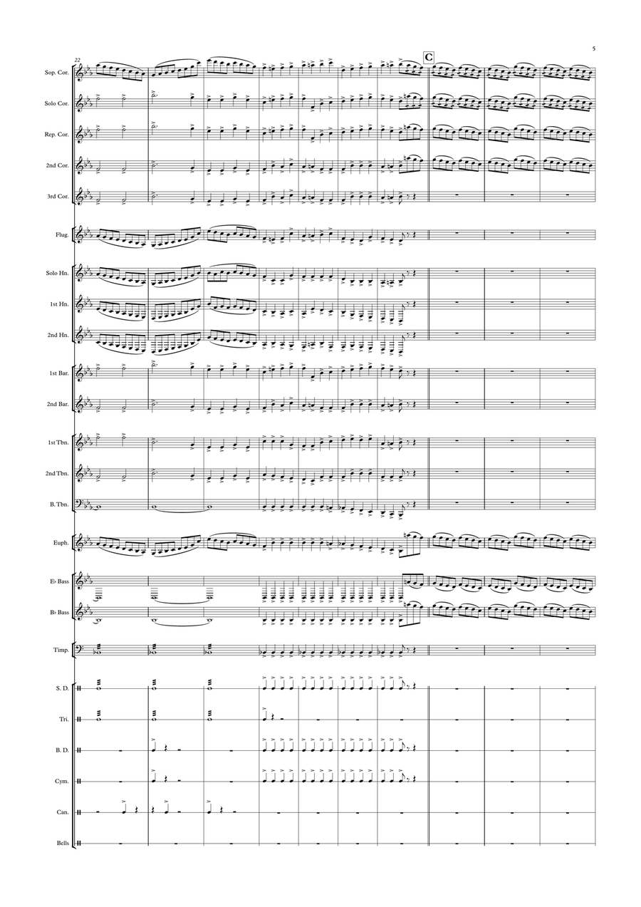 1812 Overture - Finale Brass Ensemble scores gallery preview page 5