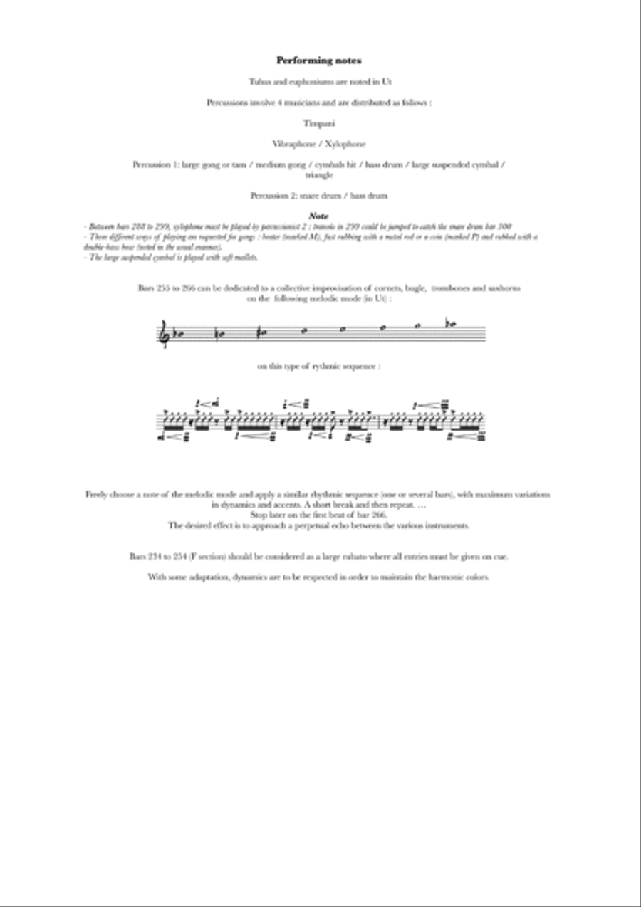 A Journey with the Wind piece for brass band advanced level.Orchestral material available Full Orchestra scores gallery preview page 2