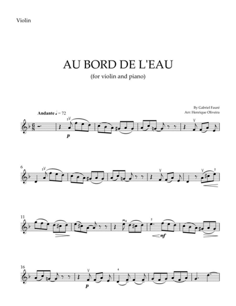Au Bord de L'eau - Violin and Piano (D minor) image number null