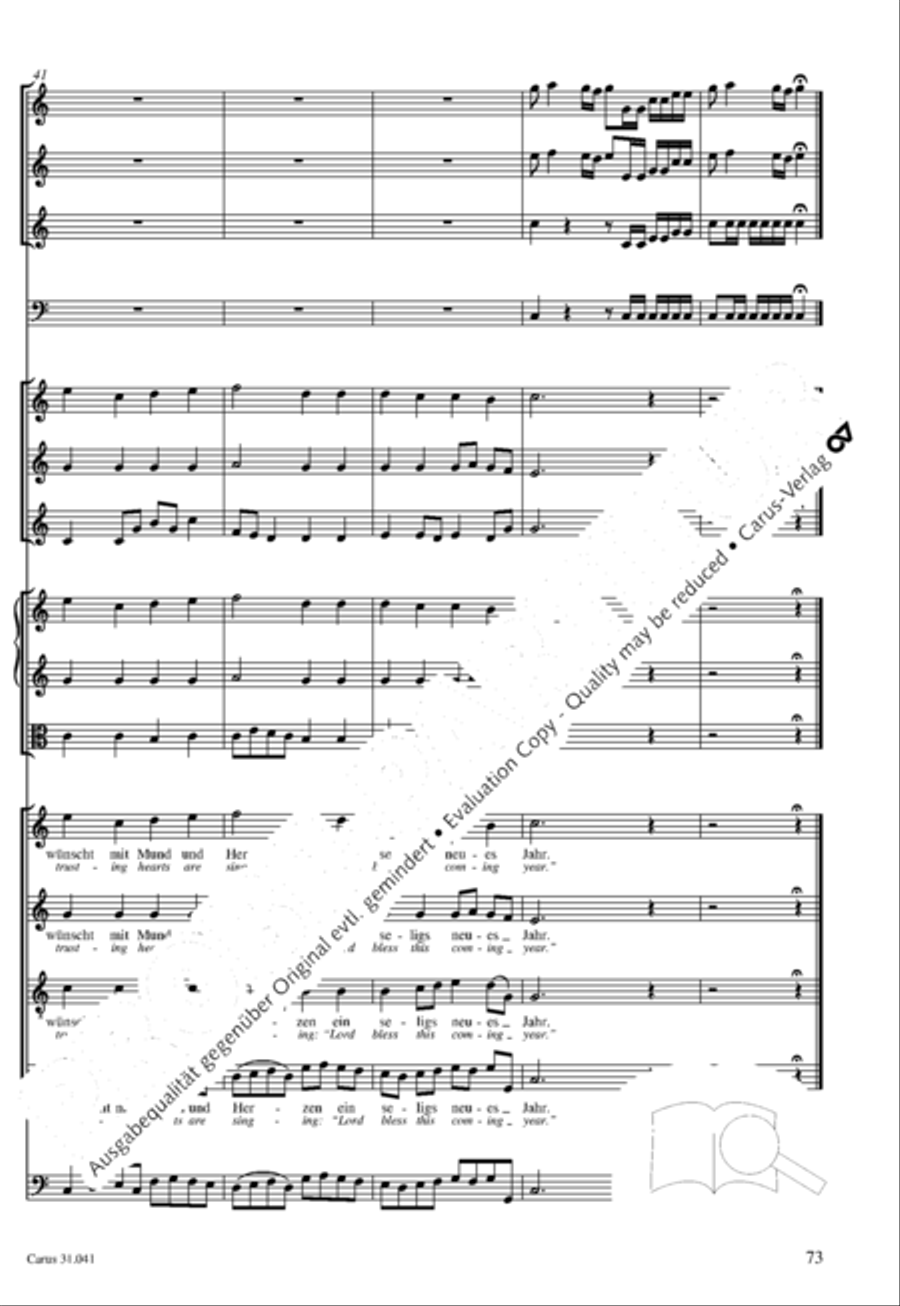 O Lord, we come to praise thee 4-Part scores gallery preview page 74