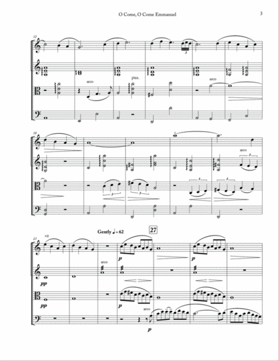 String Quartet Christmas Vol 2, A-Digital Download String Quartet scores gallery preview page 5