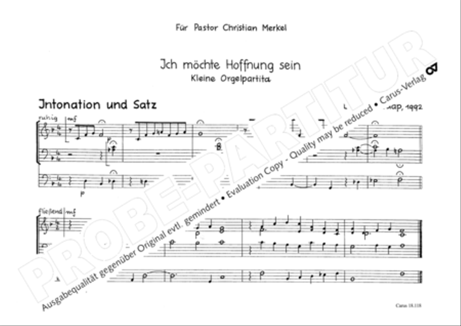 Two Organ Works (Zwei Orgelstucke) Organ scores gallery preview page 5