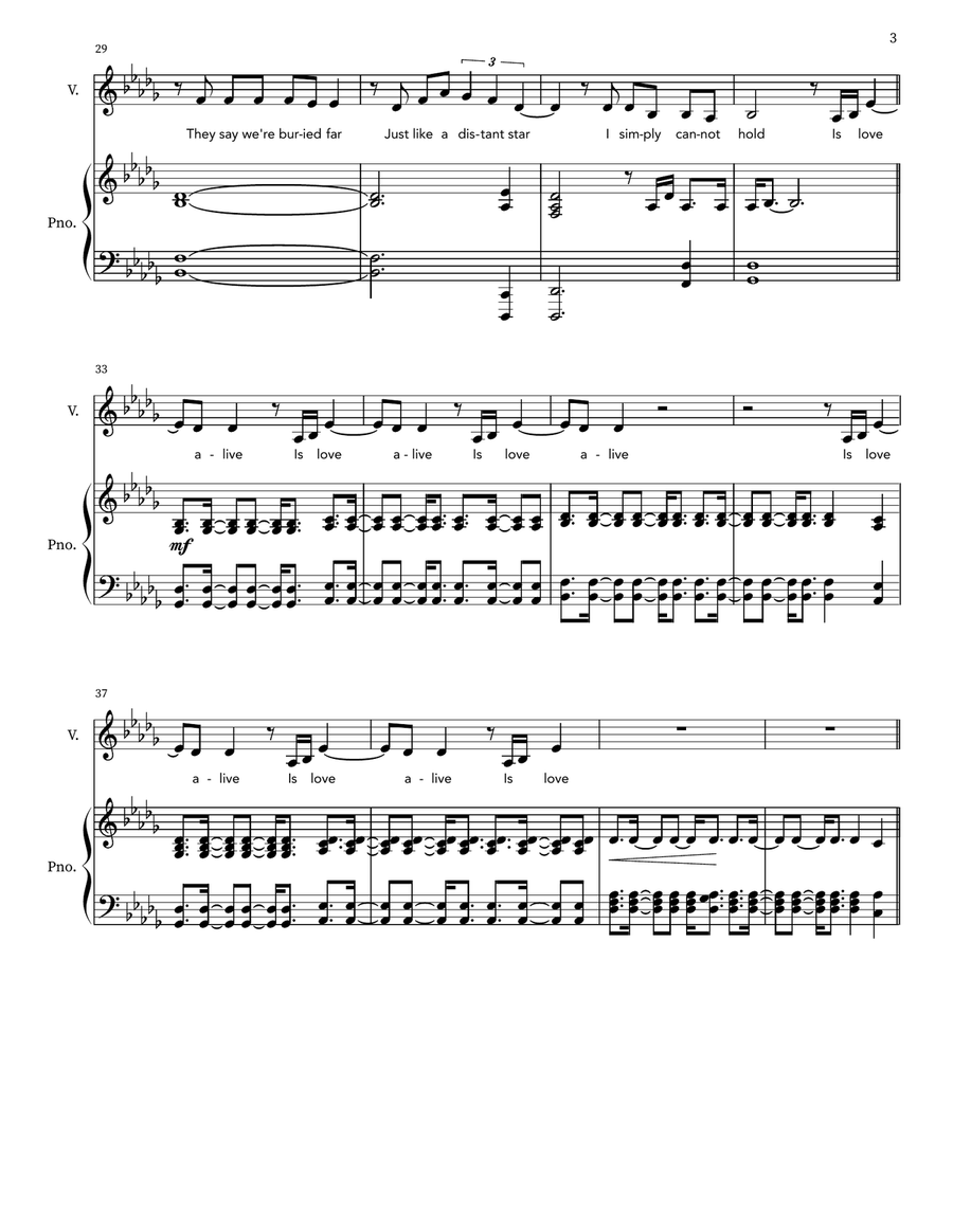 Winter Song Voice scores gallery preview page 3