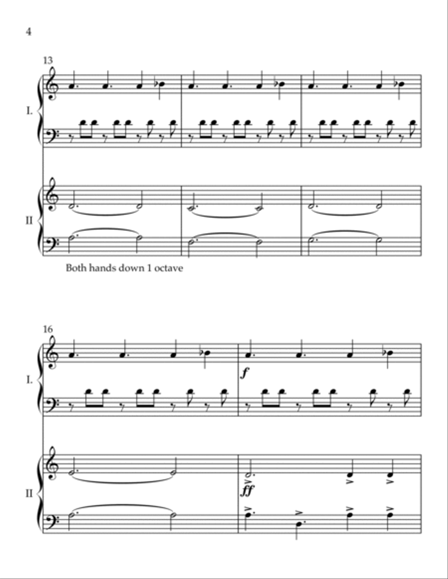 Halloween Theme Easy Piano scores gallery preview page 4