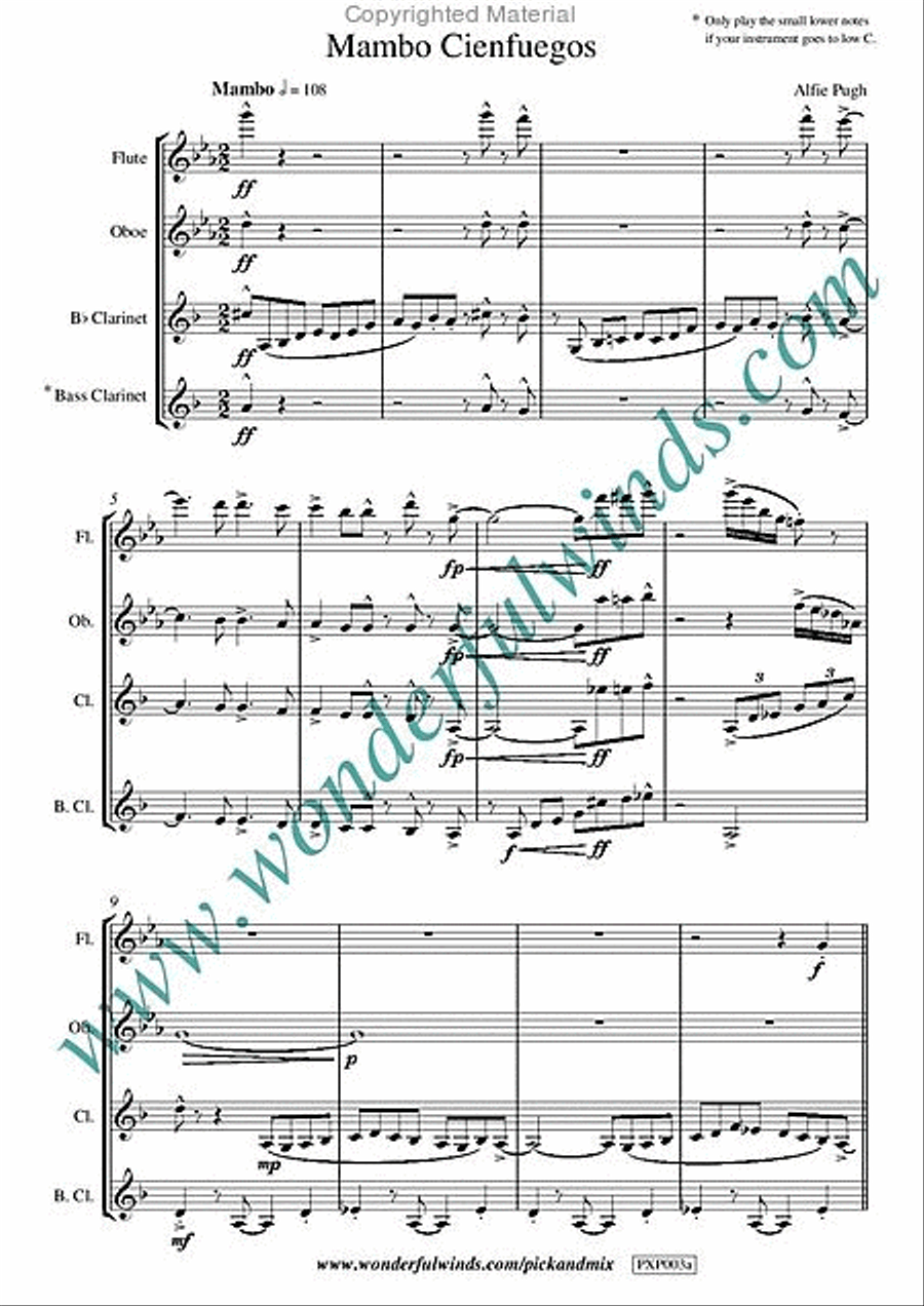 Mambo Cienfuegos Oboe scores gallery preview page 2