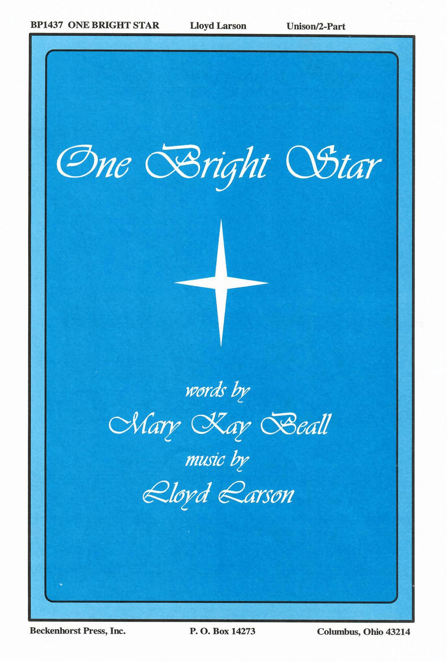 One Bright Star One Bright Star Unison Choir scores gallery preview page 1