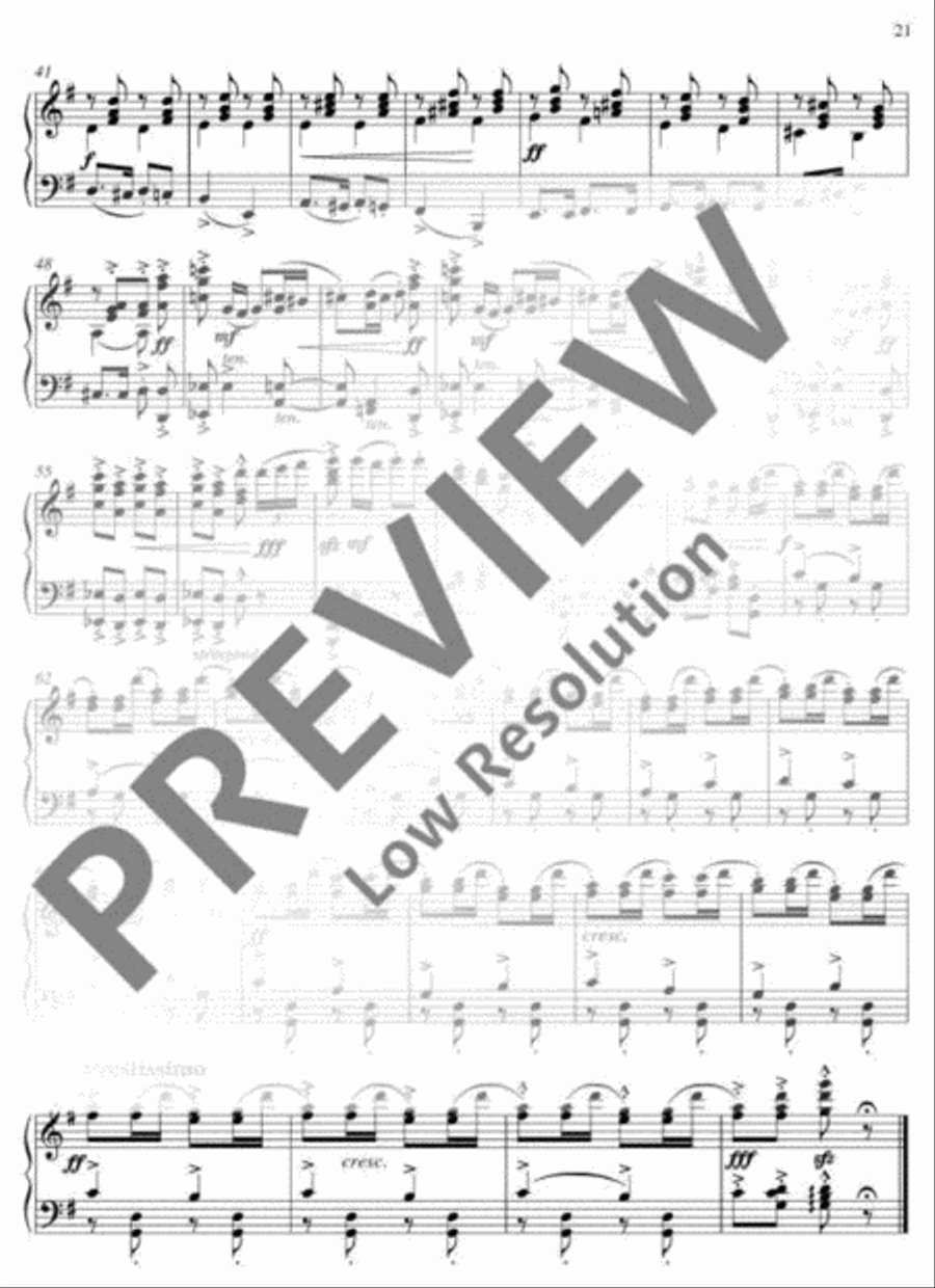 The fiery Trepak The fiery Trepak Piano Solo scores gallery preview page 3