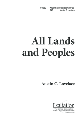 Book cover for All Lands and Peoples