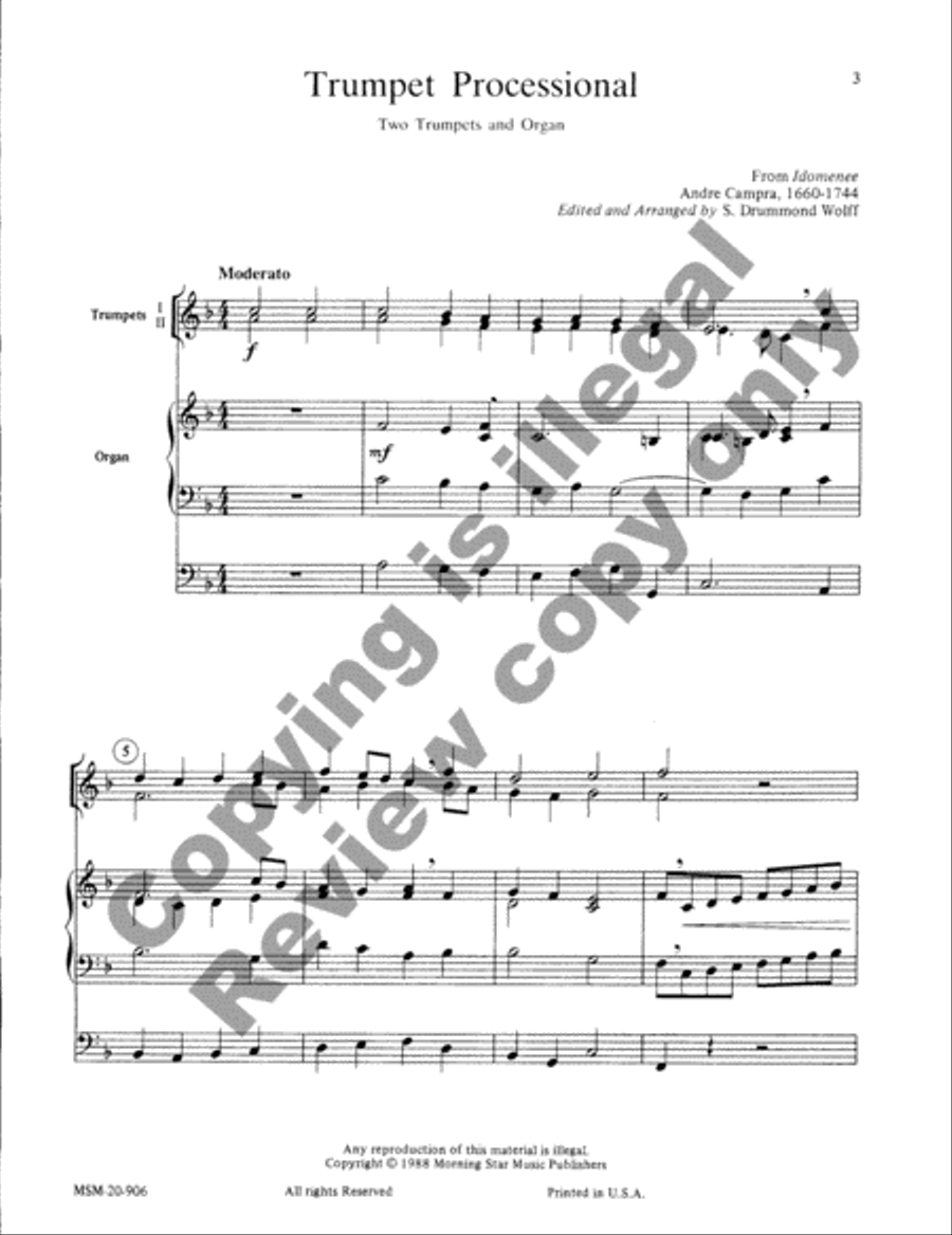 Trumpet Processional Trumpet Processional Trumpet Duet scores gallery preview page 6