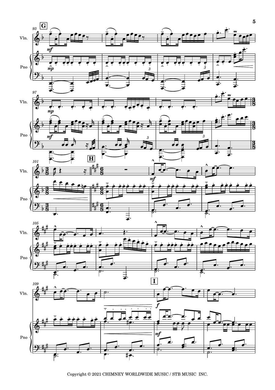 Pirates Of The Caribbean Pirates Of The Caribbean Violin Solo scores gallery preview page 6