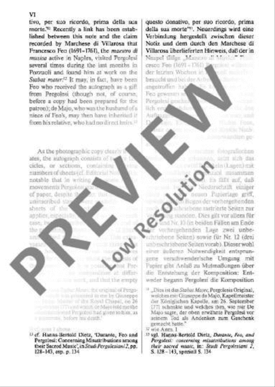 Stabat Mater Basso Continuo scores gallery preview page 7