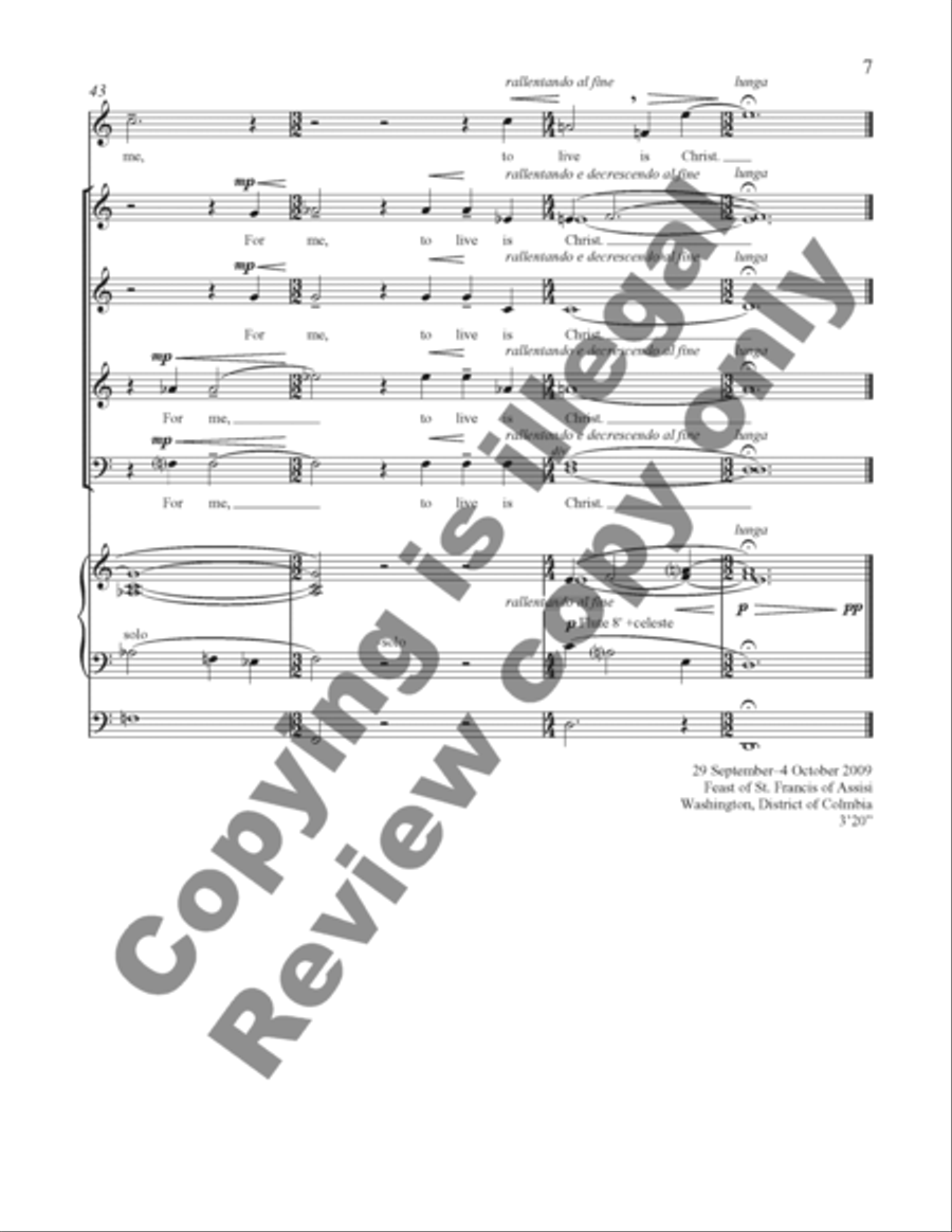 To Live Is Christ To Live Is Christ 4-Part scores gallery preview page 16