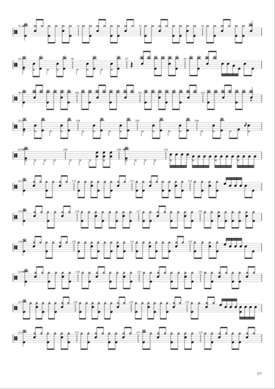 Burn Drum Set scores gallery preview page 3