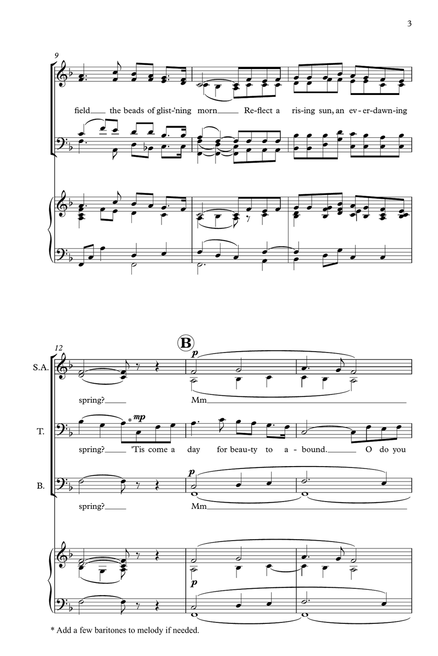 A Day in Spring 4-Part scores gallery preview page 3