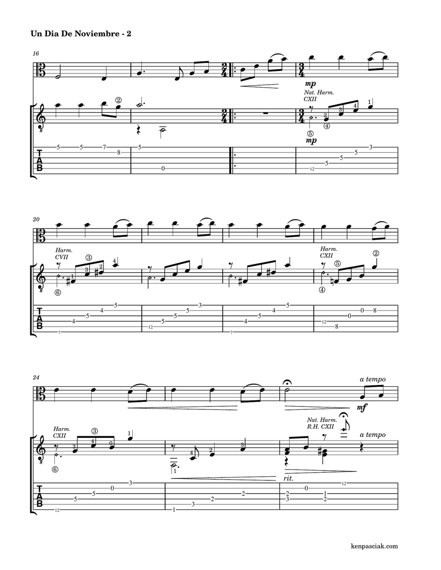 Un Dia De Noviembre Un Dia De Noviembre String Duet scores gallery preview page 4