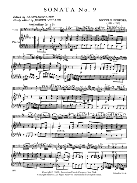 Sonata No. 9 In E Major