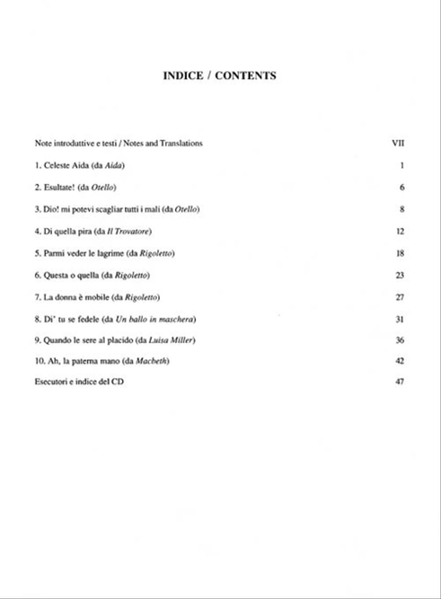 Cantolopera: Verdi Arias for Tenor Volume 1 Voice Solo scores gallery preview page 2
