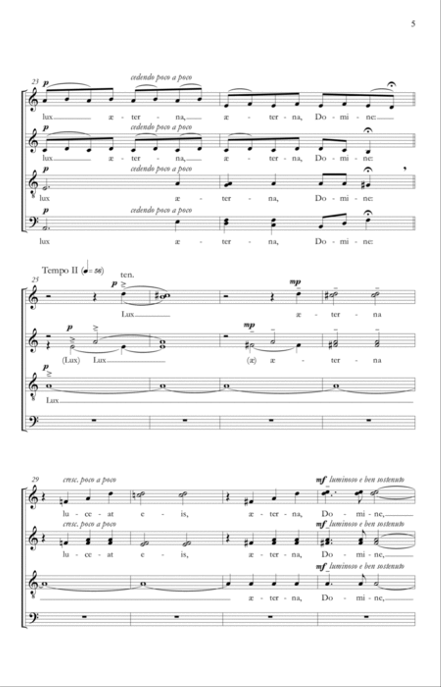 Lux aeterna Divisi scores gallery preview page 5