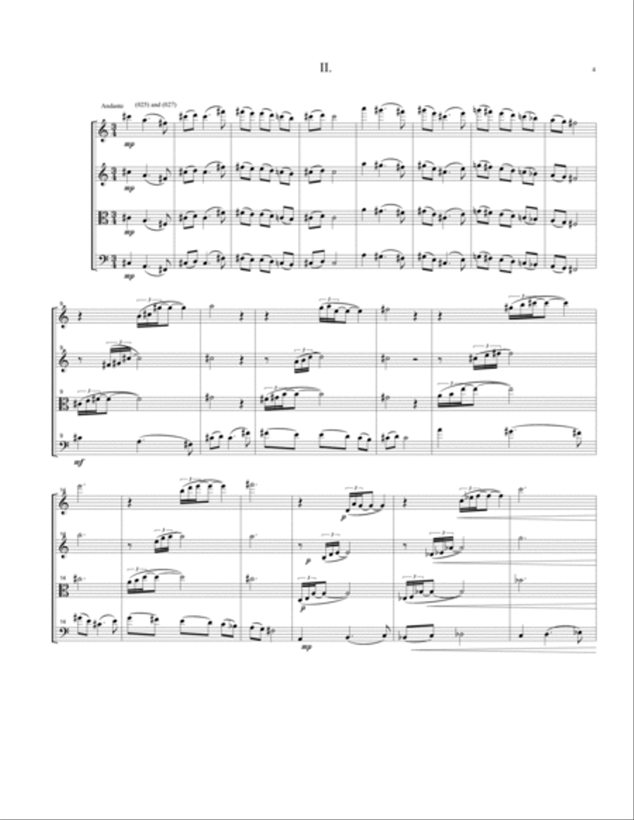 String Quartet No. 5 String Quartet scores gallery preview page 5