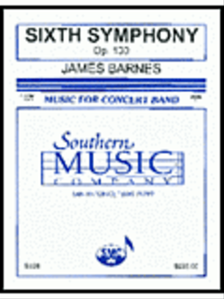 Sixth Symphony, Op. 130 Concert Band scores gallery preview page 1