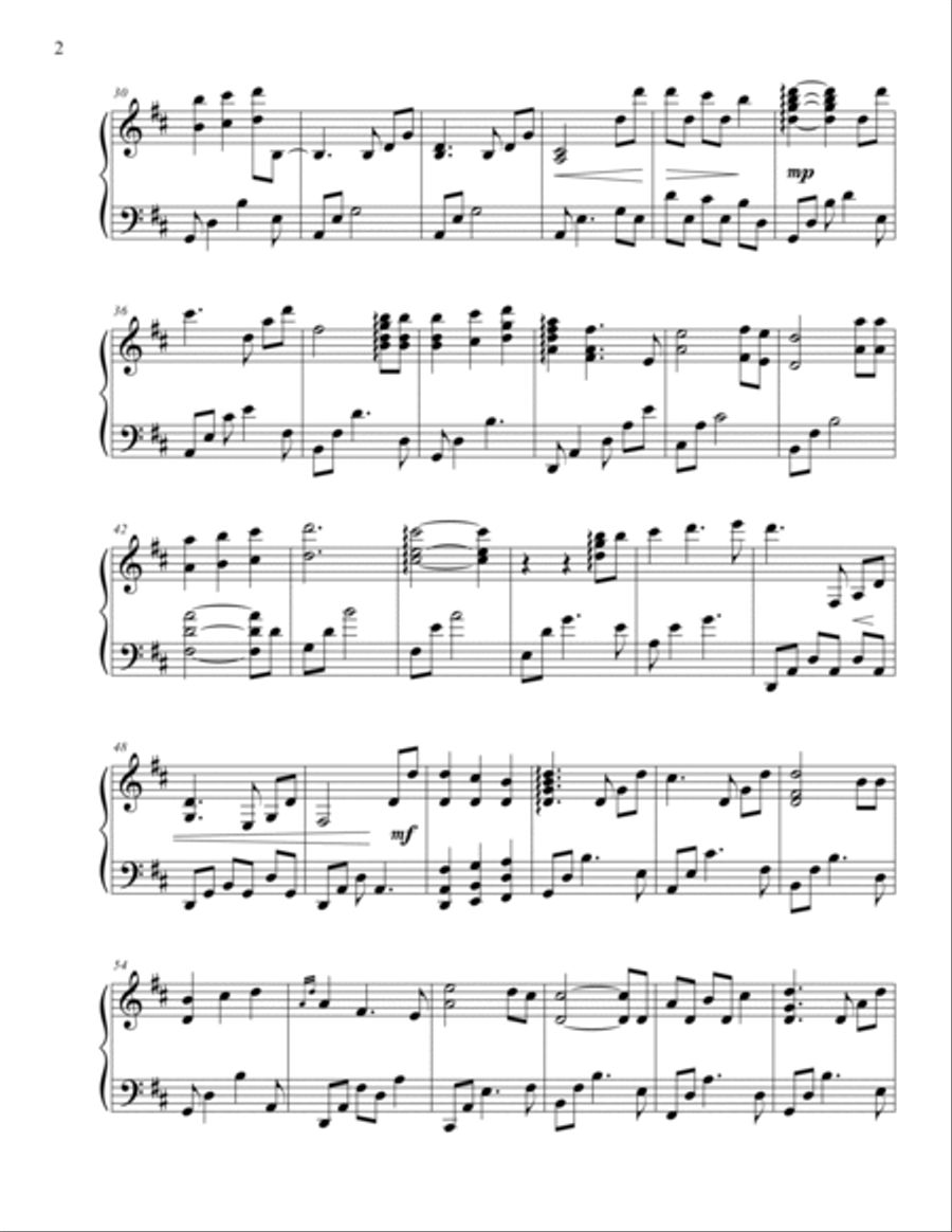 Annie's Song Piano Solo scores gallery preview page 2