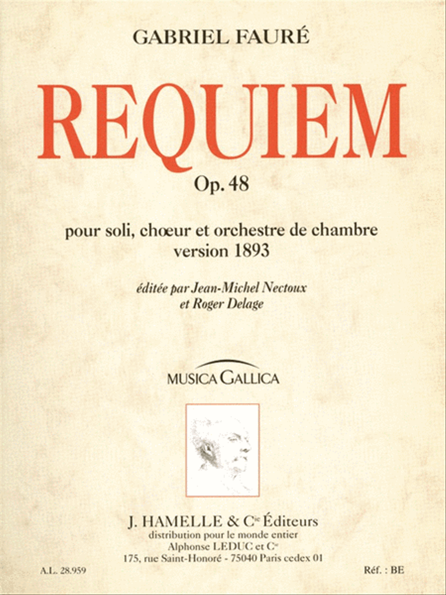 Requiem Op.48 (musica Gallica) 4-Part scores gallery preview page 1