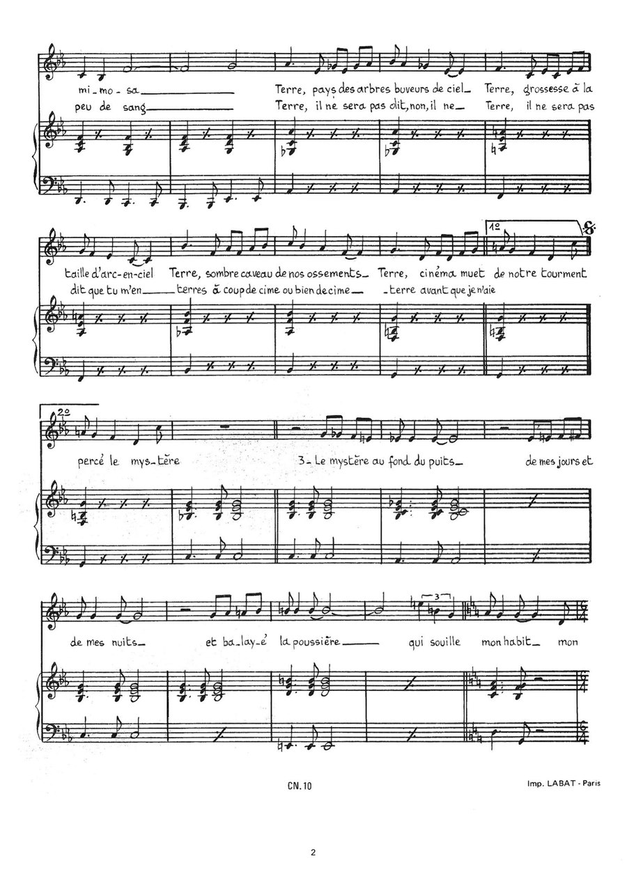 Mater Mater Piano, Vocal scores gallery preview page 2