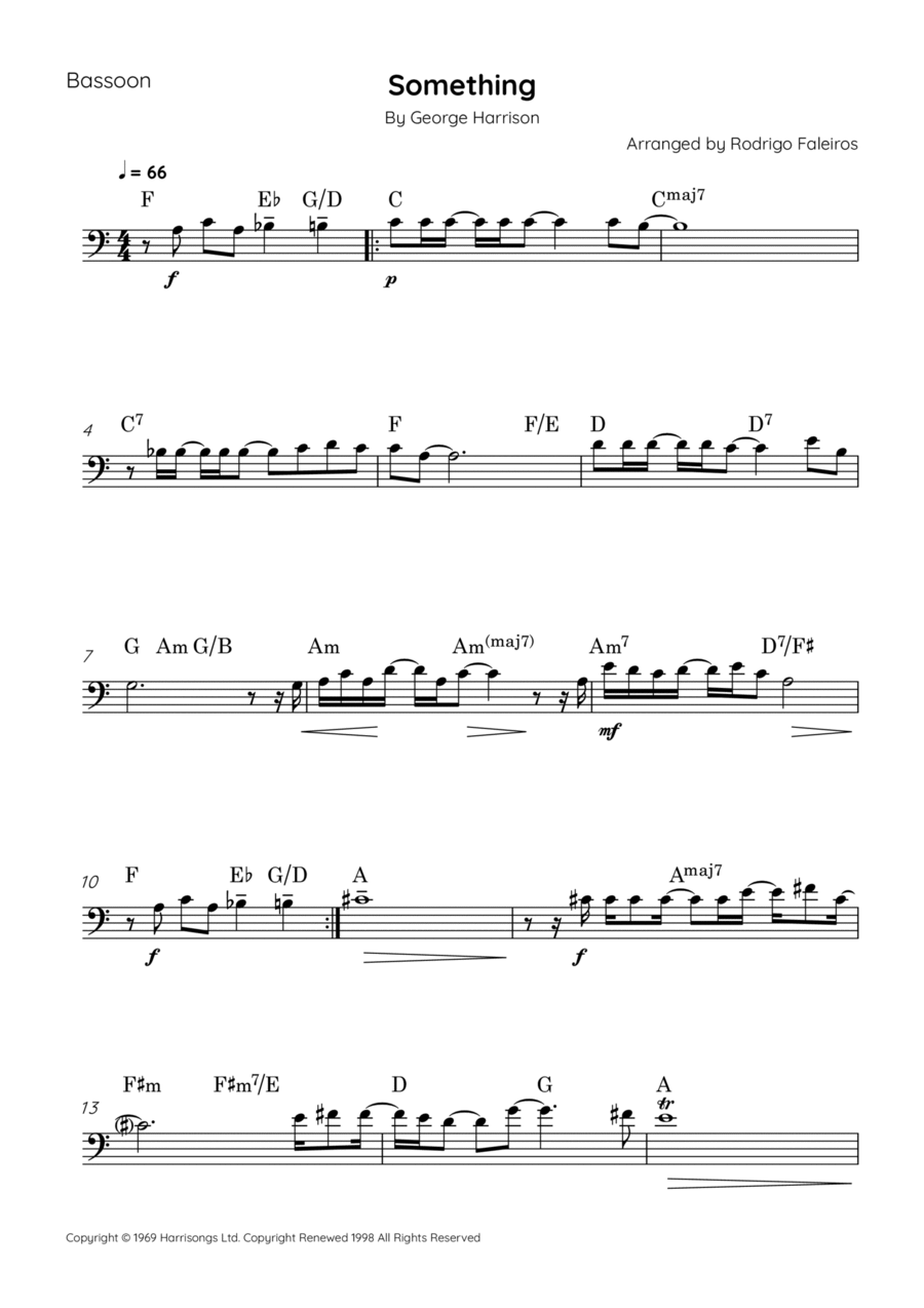 Something Something Bassoon Solo scores gallery preview page 1
