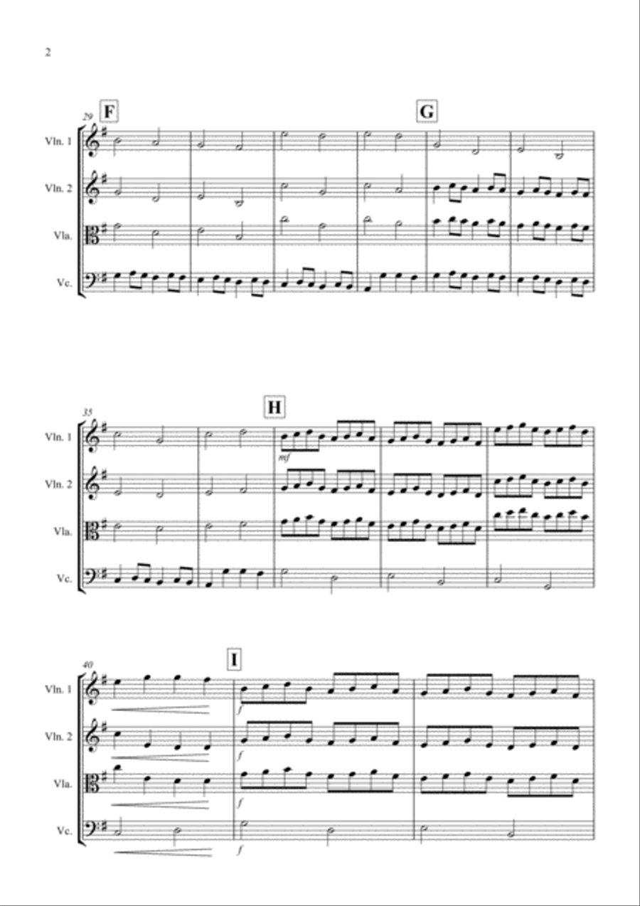 Pachelbel's Canon for String Trio String Trio scores gallery preview page 2