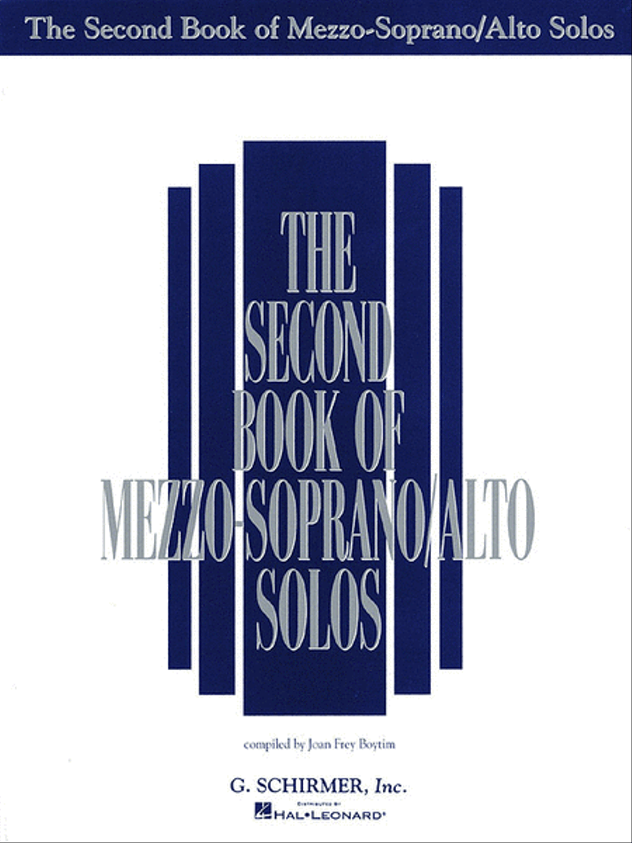 The Second Book of Mezzo-Soprano/Alto Solos Mezzo-Soprano Voice scores gallery preview page 1