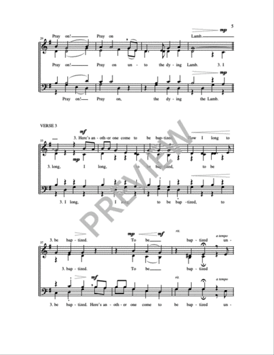 Pray On 4-Part scores gallery preview page 6