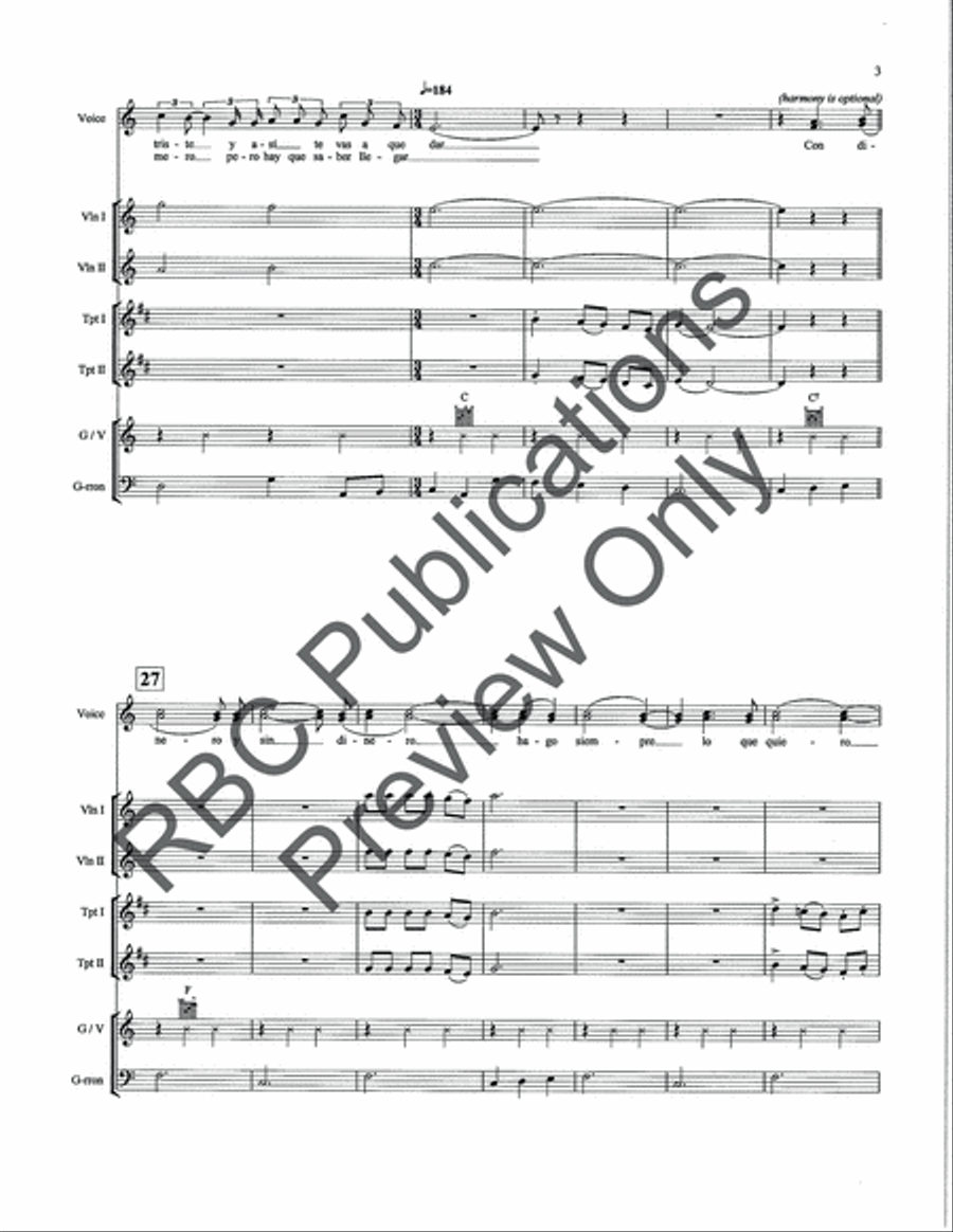 El Rey (Score) Voice scores gallery preview page 5