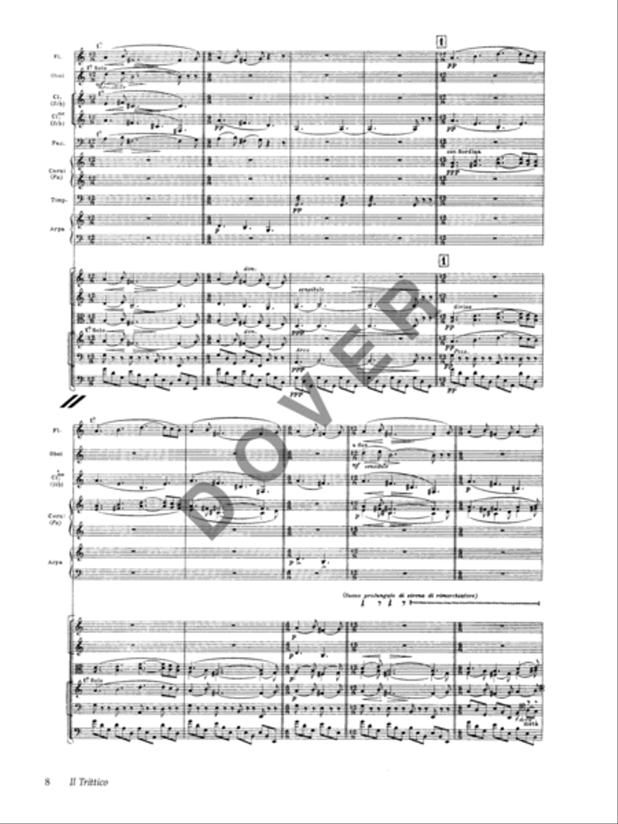 Il Trittico in Full Score -- Il Tabarro / Suor Angelica / Gianni Schicchi Voice scores gallery preview page 4