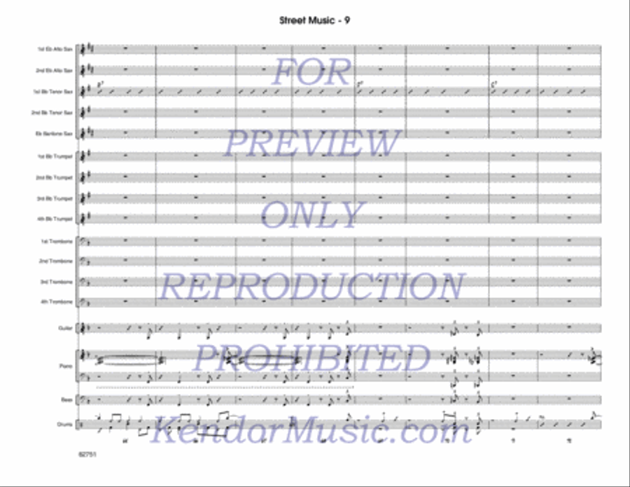 Street Music (Score) Street Music (Score) Jazz Ensemble scores gallery preview page 10