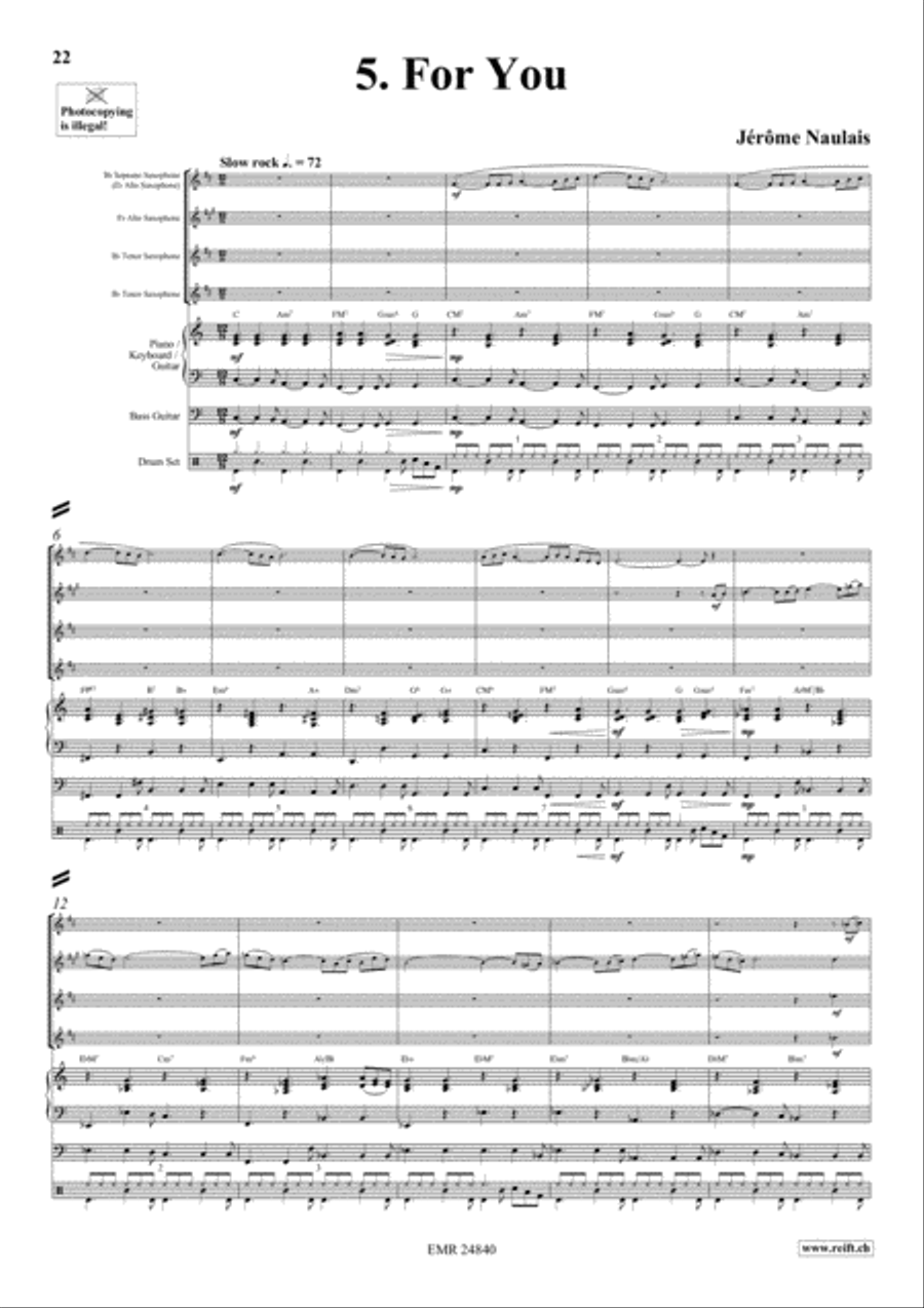 Play With Your Band Volume 2 Saxophone Ensemble scores gallery preview page 8